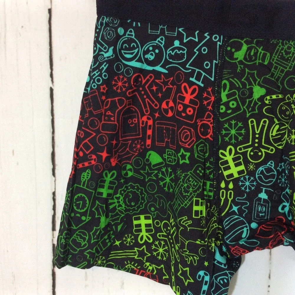Ballsy Brand Men's Christmas Underwear Holiday‎ Boxer Briefs Size L Novelty Fun
